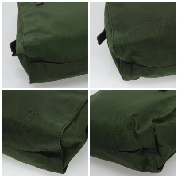 PRADA Hand Bag Nylon Khaki Auth - Picture 16 of 16